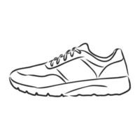 sneakers vector schets