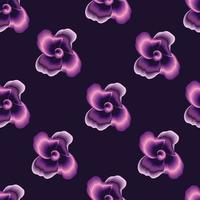 bloemen naadloos tropisch patroon met licht Purper en wit kleur combinatie Aan donker achtergrond decoratief. modieus structuur ontwerp. vector ontwerp. bloemen achtergrond. afdrukken