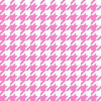 houndstooth naadloos roze en wit patroon vector