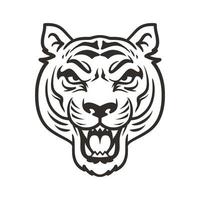 tijger hoofd vector illustratie grafisch mascotte