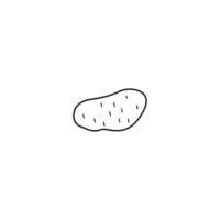 aardappel icoon draak logo achtergrond, vector illustratie sjabloon ontwerp