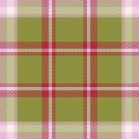 plaid controleren patroon. naadloos kleding stof textuur. Schotse ruit textiel afdrukken. vector