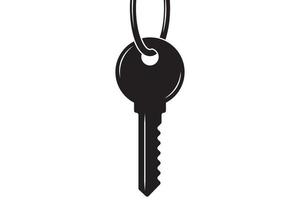 sleutel icoon voor slot en Open deur in huis. veiligheid en veiligheid bescherming symbool. vector