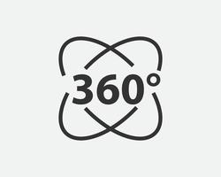 360 mate visie vector icoon