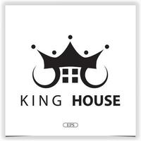 koning huis logo premie elegant sjabloon vector eps 10