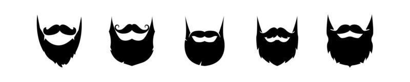 gentelman met baard logo. vector illustratie