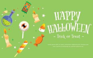 gelukkig halloween banier, partij uitnodiging kaart vector