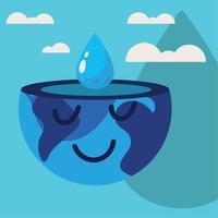 wereld Water Dag vector