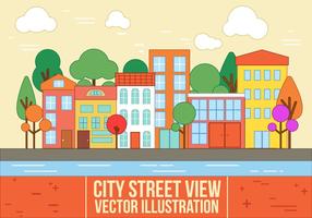 Gratis Vector City Street View