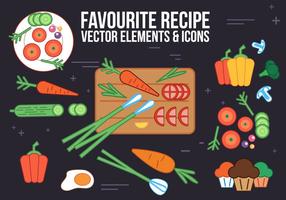 Gratis Recept Vector Elementen en Pictogrammen