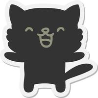 weinig kat sticker vector