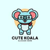 schattig koala-logo vector