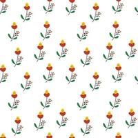 mooi retro lineair, lijnen wild bloemen abstract naadloos patroon met bladeren en bloemen achtergrond vector Aan modern stijl. gekleurde wijnoogst voor textiel, textiel, kleding stof, inpakken