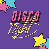 90s disco nacht vector