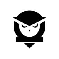 uil nacht vogel modern logo vector symbolen icoon illustratie minimalis ontwerp