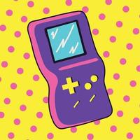 90s gamepad retro vector