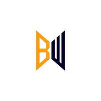 bw brief logo creatief ontwerp met vector grafisch, bw gemakkelijk en modern logo.