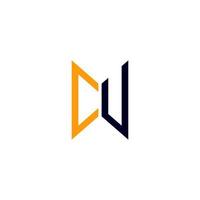 cu brief logo creatief ontwerp met vector grafisch, cu gemakkelijk en modern logo.