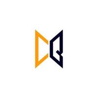 cq brief logo creatief ontwerp met vector grafisch, cq gemakkelijk en modern logo.