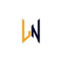 ln brief logo creatief ontwerp met vector grafisch, ln gemakkelijk en modern logo.