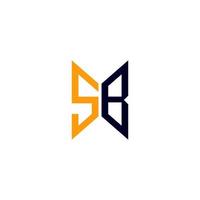 SB letter logo creatief ontwerp met vectorafbeelding, SB eenvoudig en modern logo. vector