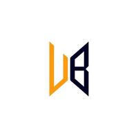 ub letter logo creatief ontwerp met vectorafbeelding, ub eenvoudig en modern logo. vector