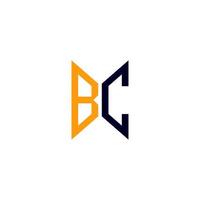 bc brief logo creatief ontwerp met vector grafisch, bc gemakkelijk en modern logo.