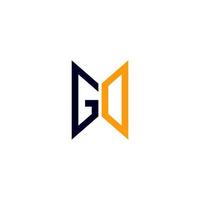 gd brief logo creatief ontwerp met vector grafisch, gd gemakkelijk en modern logo.