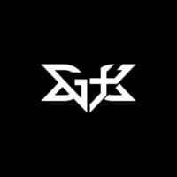 gx brief logo creatief ontwerp met vector grafisch, gx gemakkelijk en modern logo.