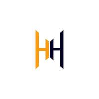 hh brief logo creatief ontwerp met vector grafisch, hh gemakkelijk en modern logo.