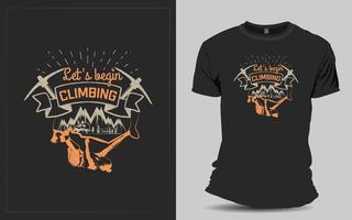 wandelen t-shirt ontwerp voor reiziger vector