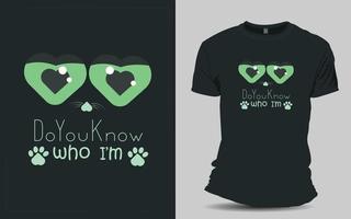 lief kat t-shirt ontwerp voor uw huisdier vector