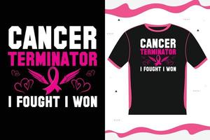 borst kanker bewustzijn t-shirt ontwerp belettering vector