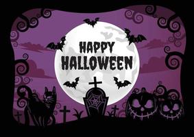 halloween banier voor halloween inhoud vector ontwerp