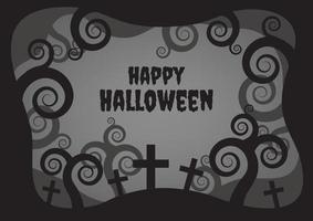 halloween banier voor halloween inhoud vector