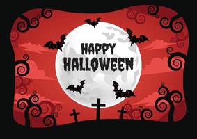 halloween banier voor halloween inhoud vector ontwerp