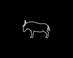 buffel schets vector silhouet