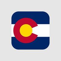 Colorado staat vlag. vector illustratie.