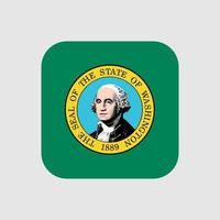 Washington staat vlag. vector illustratie.