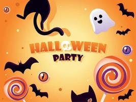 Halloween-feest achtergrond vector