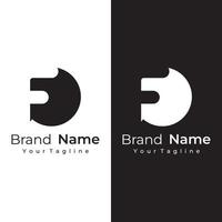 logo ontwerp abstract sjabloon element eerste brief f meetkundig vorm geven aan. minimalistische en modern f logo ontwerp. logo kan worden gebruikt voor branding en bedrijf kaarten. vector