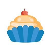 zoete heerlijke cupcake vector