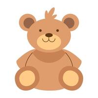 schattige beer teddy speelgoed vector