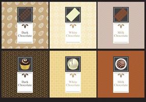 Chocolade Etiketten vector