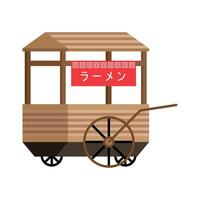 Japans voedsel kiosk vector