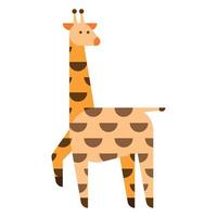 giraffe eenvoudig vormen vector