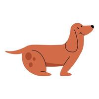 schattige hond mascotte vector