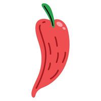 rode chili peper vector