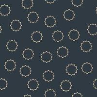 naadloos chaotisch patroon van versnellingen Aan een zwart achtergrond. vector illustratie eps10