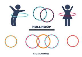 Hula Hoop Vector Set